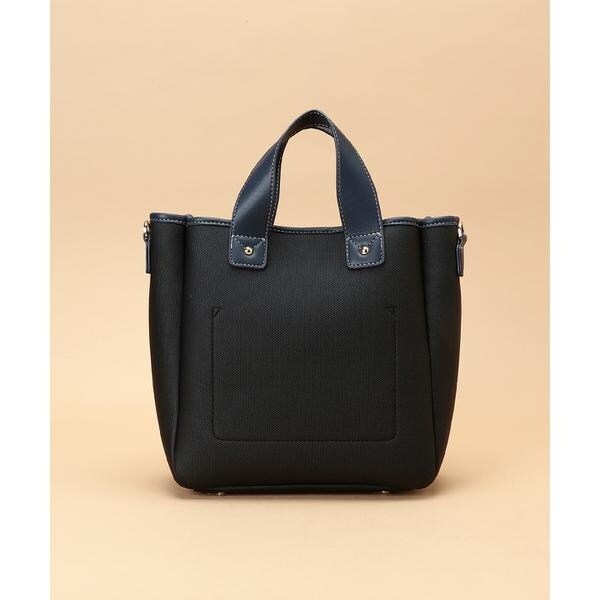 サマンサタバサ（Samantha Thavasa）/キャンバスデザイン 合皮スクエアトートバッグ 小サイズの通販は