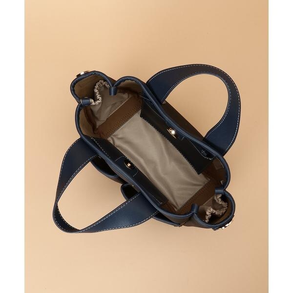 サマンサタバサ（Samantha Thavasa）/キャンバスデザイン 合皮スクエアトートバッグ 小サイズの通販は