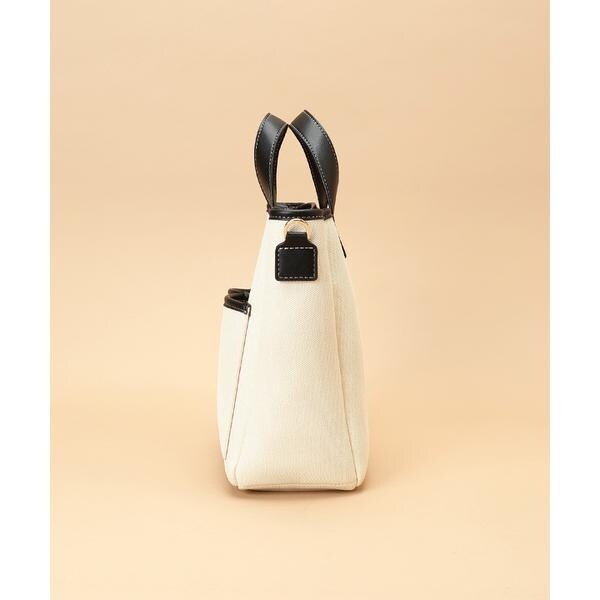 サマンサタバサ（Samantha Thavasa）/キャンバスデザイン 合皮スクエアトートバッグ 小サイズの通販は