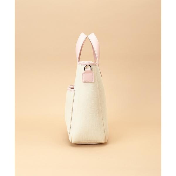 サマンサタバサ（Samantha Thavasa）/キャンバスデザイン 合皮スクエアトートバッグ 小サイズの通販は