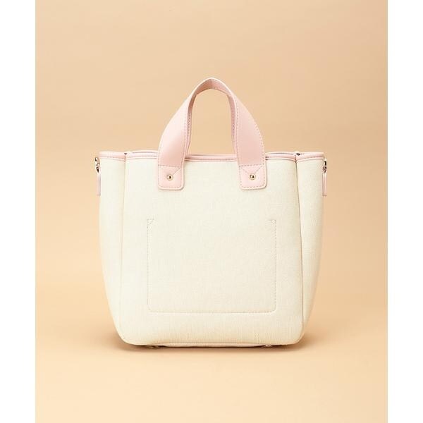 サマンサタバサ（Samantha Thavasa）/キャンバスデザイン 合皮スクエアトートバッグ 小サイズの通販は