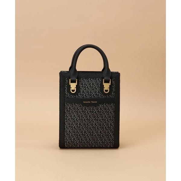 サマンサタバサ（Samantha Thavasa）/ST Jacquard シルエット 縦型スクエアトートバッグ
