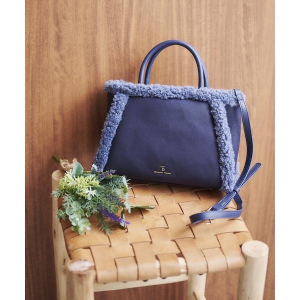 サマンサタバサ（Samantha Thavasa）/スウェード調ボアハンドバッグ