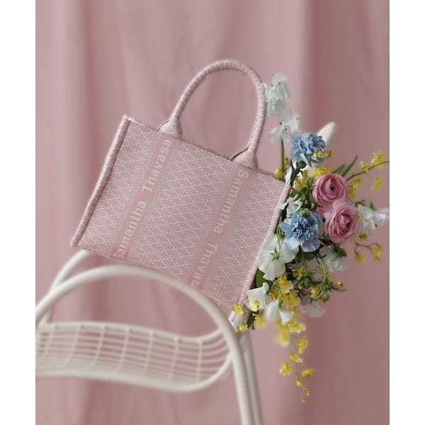 サマンサタバサ（Samantha Thavasa）/[Newカラー]ステッチワークジャガード ハンドバッグ