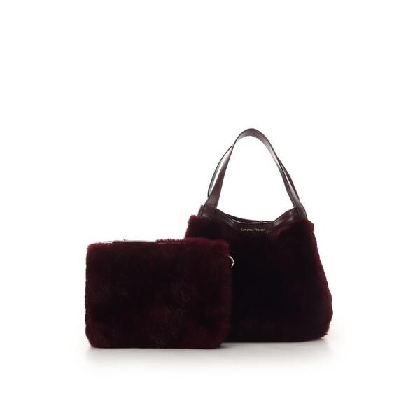 サマンサタバサ（Samantha Thavasa）/ポーチ付き コンパクトファーバッグ