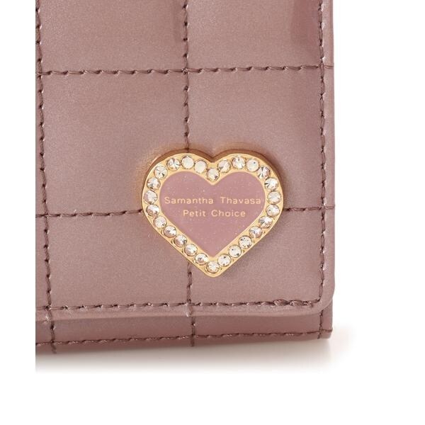 サマンサタバサプチチョイス（Petit Choice）/エナメルキルティング がま口折財布_18