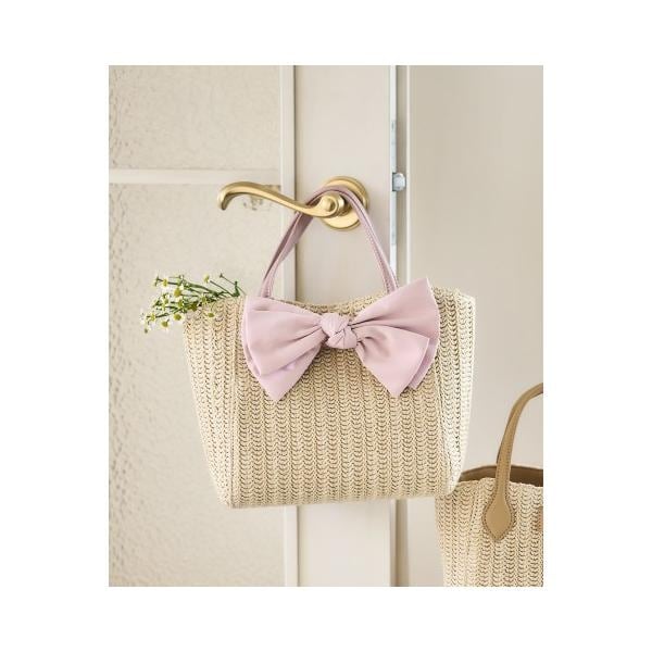 サマンサタバサプチチョイス（Petit Choice）/ビッグリボンかごバッグ