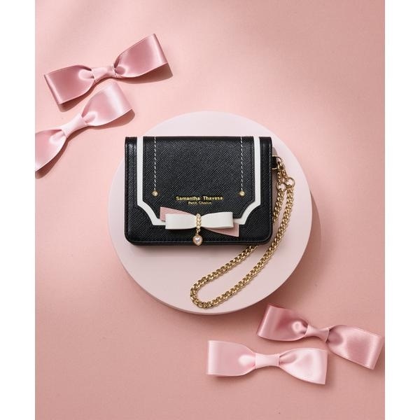 サマンサタバサプチチョイス（Petit Choice）/バイカラーリボン パスケース
