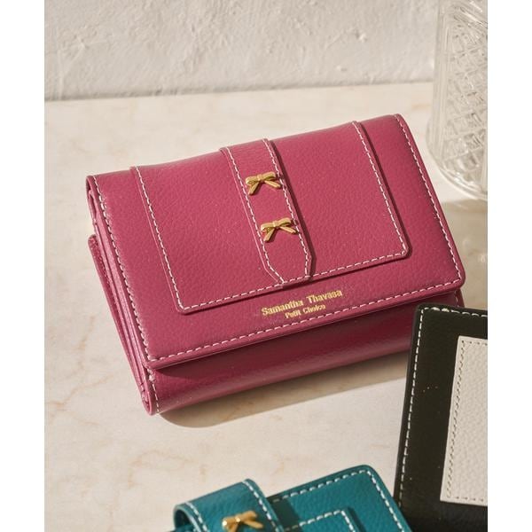 サマンサタバサプチチョイス（Petit Choice）/ダブルリボン 折財布