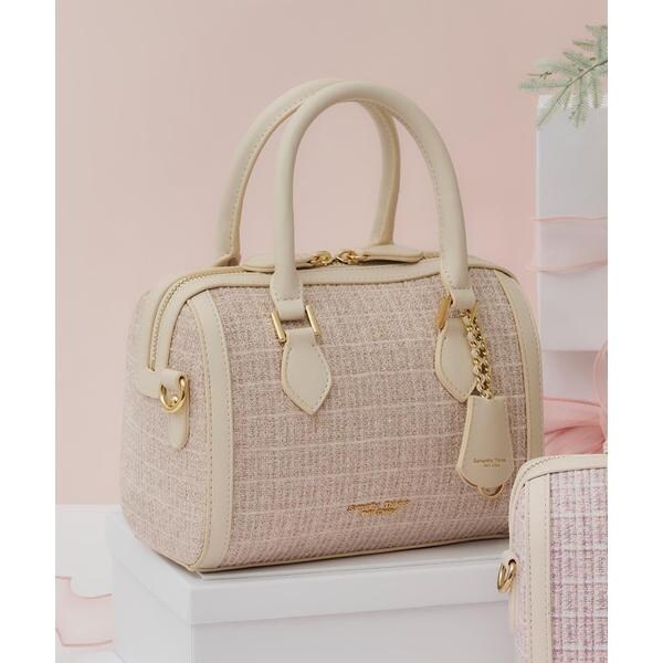 サマンサタバサプチチョイス（Petit Choice）/ツイード ボストンバッグ