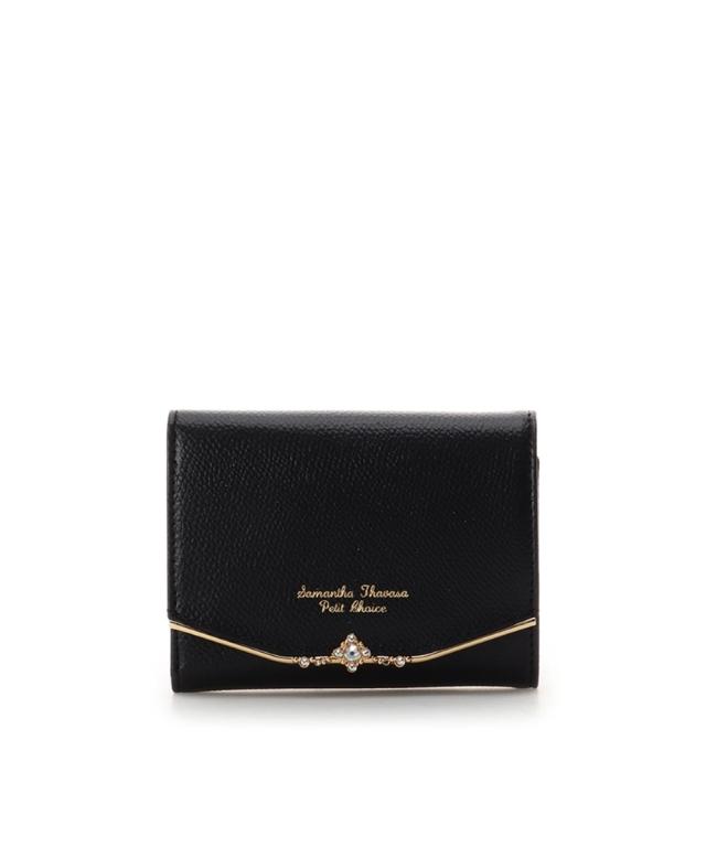 サマンサタバサプチチョイス（Petit Choice）/ビジューバー金具 折財布