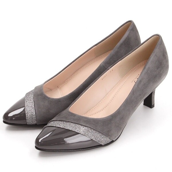 ユニティー（unity）/ポインテッドトゥ素材コンビパンプスの通販は 7,920円