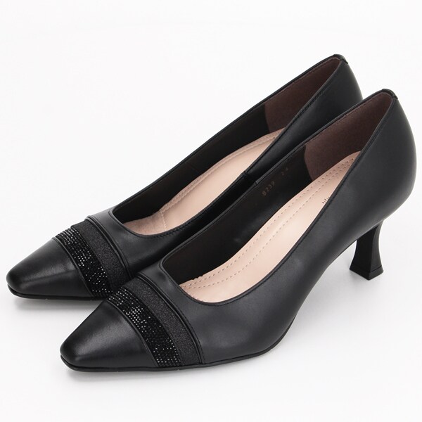 ユニティー（unity）/スクエアトゥ素材コンビパンプスの通販は