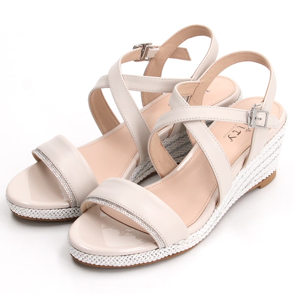 ユニティー（unity）/クロスストラップウェッジヒールサンダル