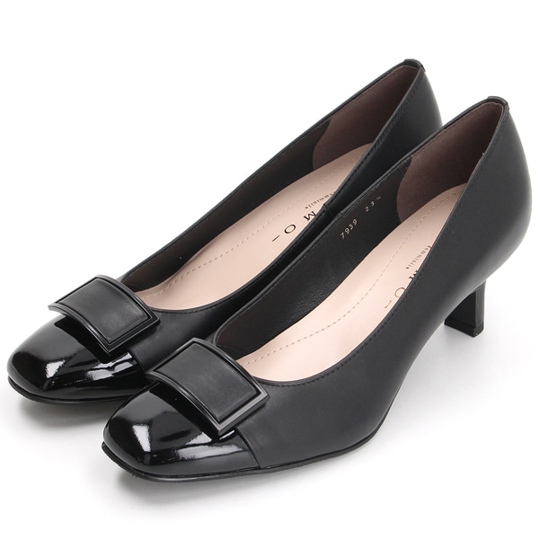 メルモ（MELMO）/スクエアトゥバックルモチーフパンプスの通販は