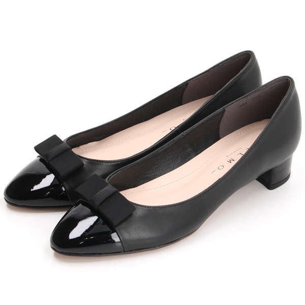 メルモ（MELMO）/リボンモチーフトゥーキャップパンプス