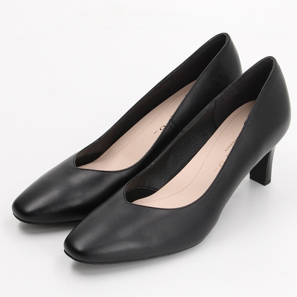 メルモ（MELMO）/スクエアトゥプレーンパンプス