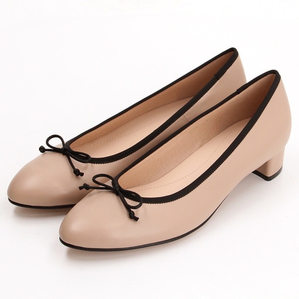 メルモ（MELMO）/リボンモチーフアーモンドトゥパンプス