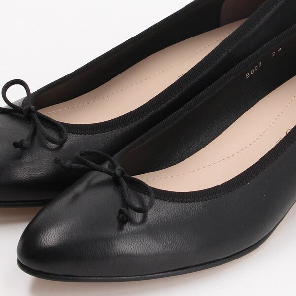 メルモ（MELMO）/リボンモチーフアーモンドトゥパンプス