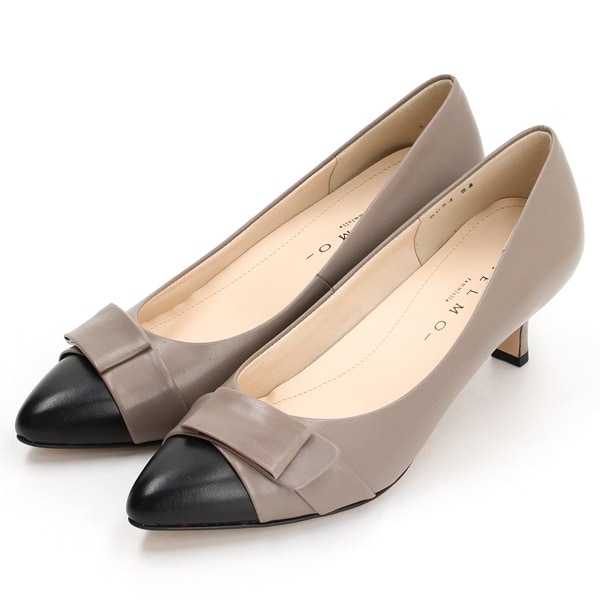 メルモ（MELMO）/ポインテッドトゥリボンモチーフパンプス