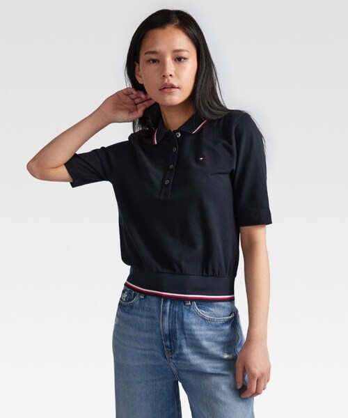 トミー ヒルフィガー（Tommy Hilfiger）/グローバルストライプポロシャツ_1