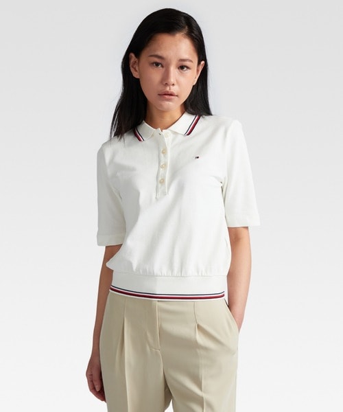 トミー ヒルフィガー（Tommy Hilfiger）/グローバルストライプポロシャツ