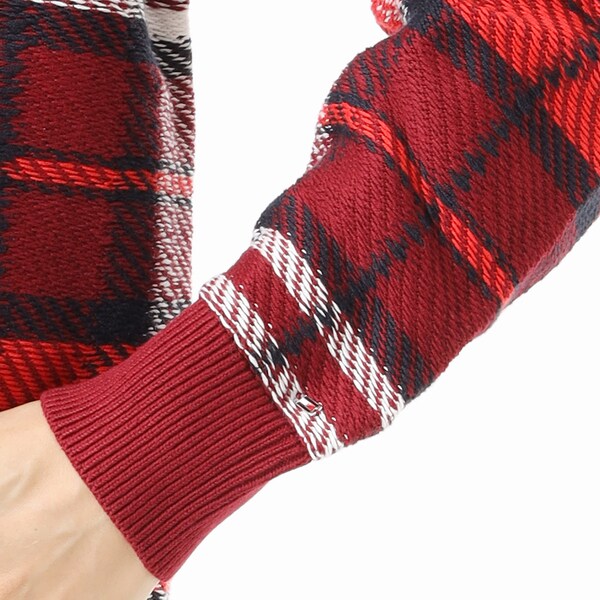 【トミーヒルフィガー】タータンチェックコットンクルーネックセーター TOMMY HILFIGER（トミーヒルフィガー）の「タータンチェック