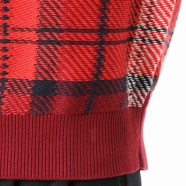 【トミーヒルフィガー】タータンチェックコットンクルーネックセーター TOMMY HILFIGER（トミーヒルフィガー）の「タータンチェック