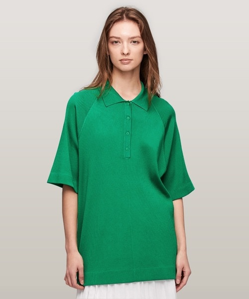 トミー ヒルフィガー（ ）/リブオーバーサイズポロセーター