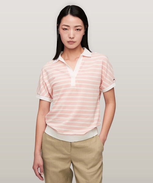 トミー ヒルフィガー（ ）/リラックスリヨセルポロシャツ