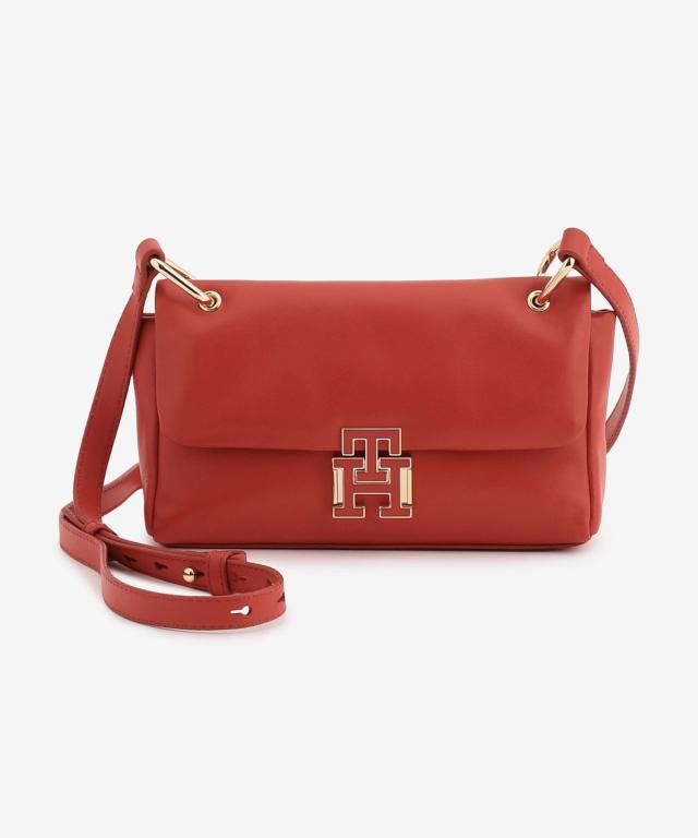 トミー ヒルフィガー（Tommy Hilfiger）/プッシュロックレザーフラップショルダーバッグの通販はショルダーバッグ