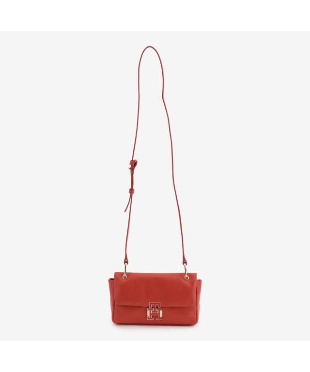 トミー ヒルフィガー（Tommy Hilfiger）/プッシュロックレザーフラップショルダーバッグの通販は