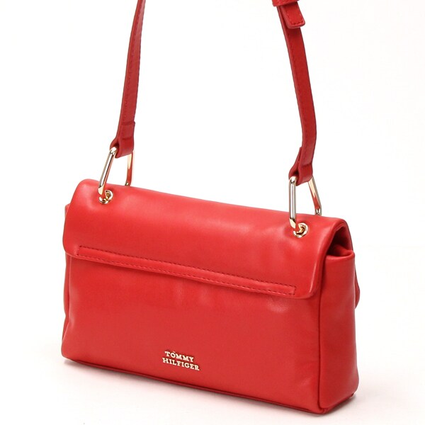 トミー ヒルフィガー（Tommy Hilfiger）/プッシュロックレザーフラップショルダーバッグの通販は