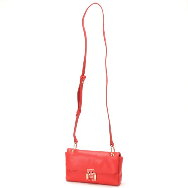 トミー ヒルフィガー（Tommy Hilfiger）/プッシュロックレザーフラップショルダーバッグの通販は