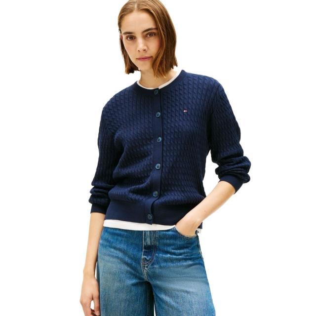 トミー ヒルフィガー（ ）/ケーブルクルーネックカーディガン