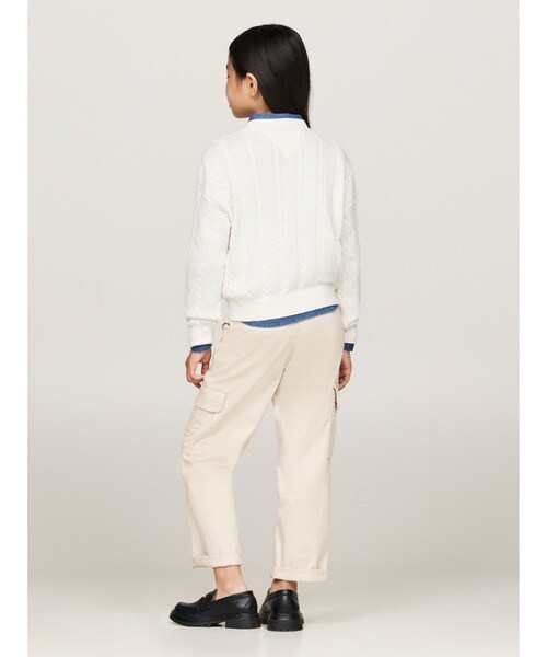 トミー ヒルフィガー（Tommy Hilfiger）/CABLE SWEATER Ivory Petal_3