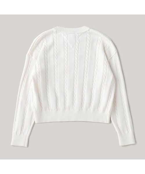 トミー ヒルフィガー（Tommy Hilfiger）/CABLE SWEATER Ivory Petal_10