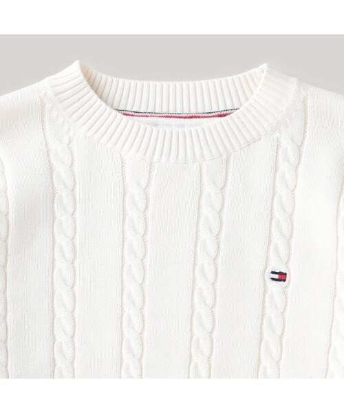 トミー ヒルフィガー（Tommy Hilfiger）/CABLE SWEATER Ivory Petal_11