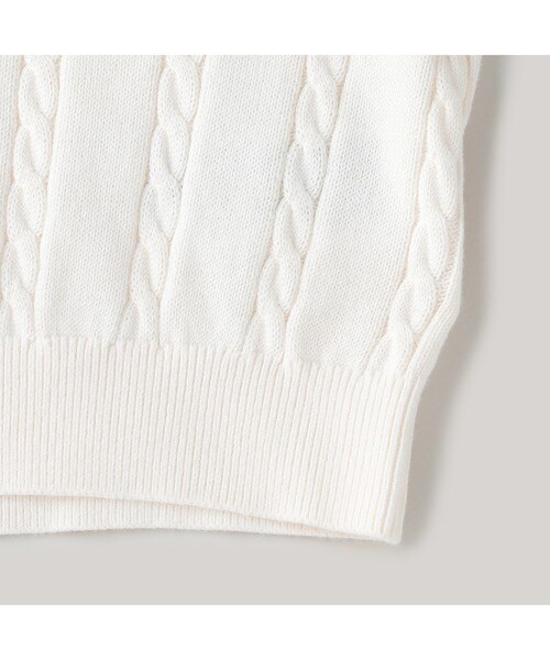 トミー ヒルフィガー（Tommy Hilfiger）/CABLE SWEATER Ivory Petal_13