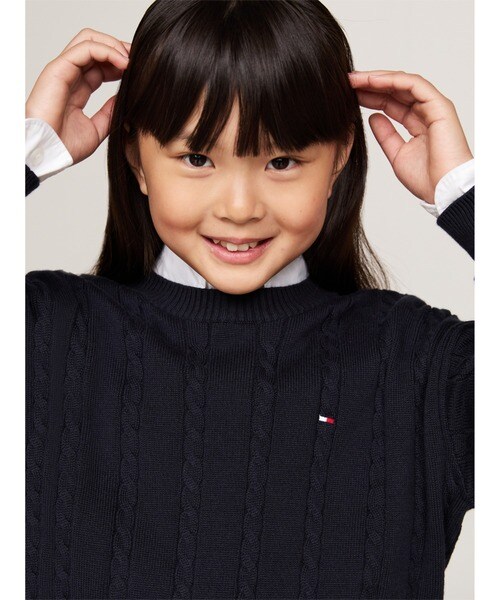 トミー ヒルフィガー（Tommy Hilfiger）/CABLE SWEATER Ivory Petal_7