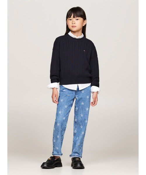 トミー ヒルフィガー（Tommy Hilfiger）/CABLE SWEATER Ivory Petal_8