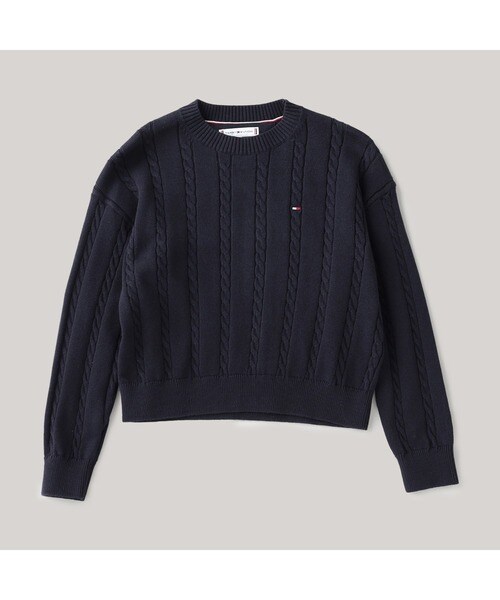 トミー ヒルフィガー（Tommy Hilfiger）/CABLE SWEATER Ivory Petal_14