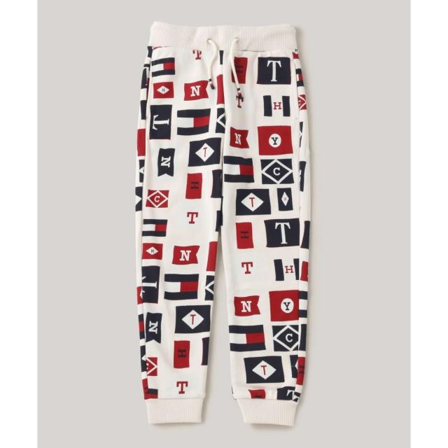 トミー ヒルフィガー（Tommy Hilfiger）/BOYS フラッグオールオーバープリントスウェットパンツ