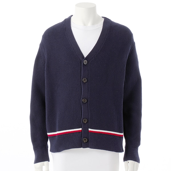 トミー ヒルフィガー（Tommy Hilfiger）/ストラクチャーグローバルストライプカーディガンの通販は