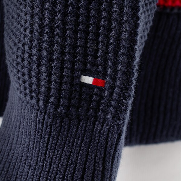 トミー ヒルフィガー（Tommy Hilfiger）/ストラクチャーグローバルストライプカーディガンの通販は