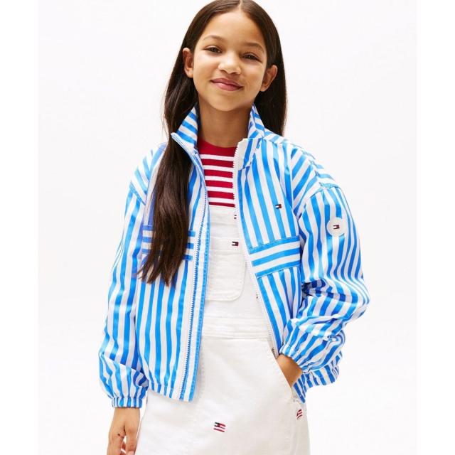トミー ヒルフィガー（Tommy Hilfiger）/GIRLS ストライプウインドブレーカー