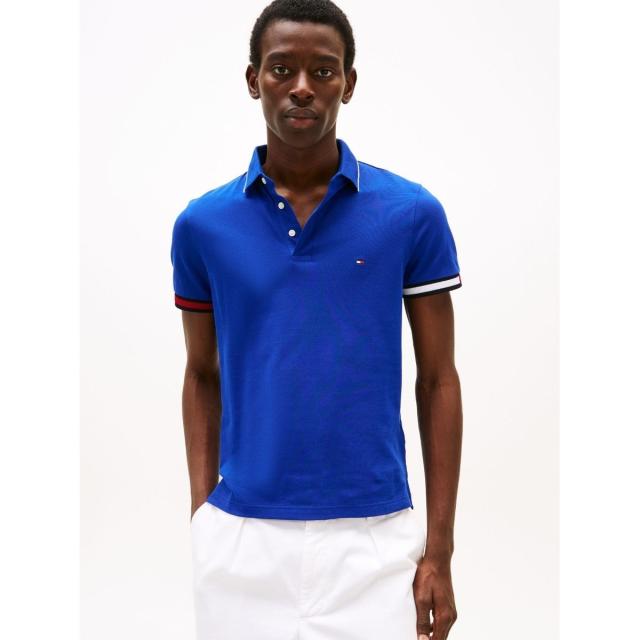 トミー ヒルフィガー（ ）/フラッグカフスリムフィットポロシャツ