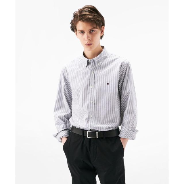 トミー ヒルフィガー（ ）/オックスフォードストライプロングスリーブシャツ
