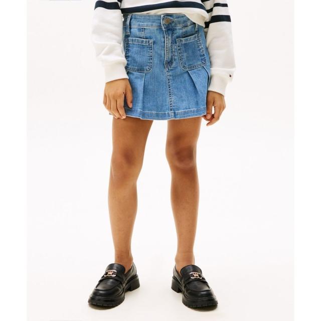 トミー ヒルフィガー（Tommy Hilfiger）/GIRLS プリーツデニムスカート