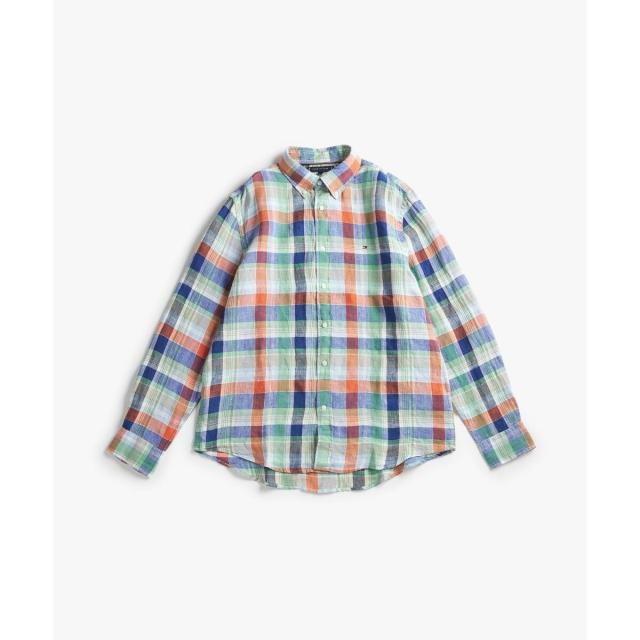 トミー ヒルフィガー（Tommy Hilfiger）/リネンサマーマドラスシャツ_4